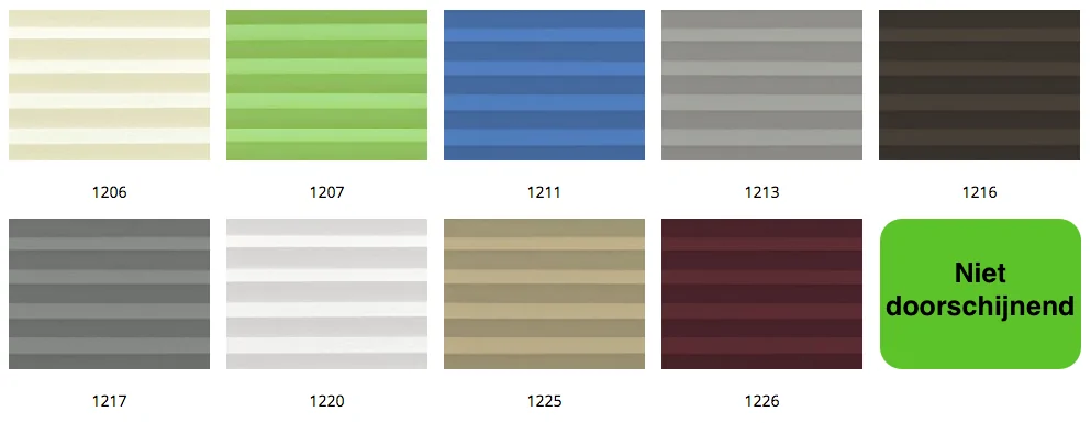 Vrijhangend plisségordijn - Afbeelding 6